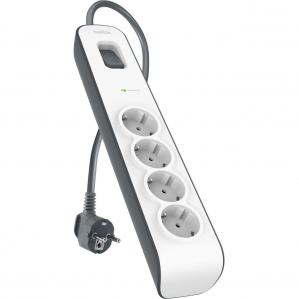 Listwa antyprzepięciowa do 525J Schuko Belkin Connect BSV400VF2M-V2, 4x AC EU Schuko