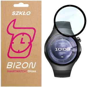 Szkło hybrydowe Bizon Glass Watch Edge Hybrid dla Huawei Watch 5 46 mm, czarne