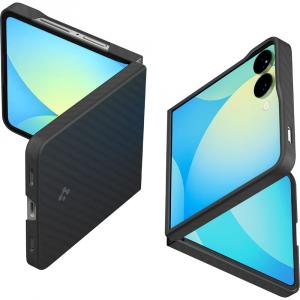 Etui Spigen Air Skin Aramid do Galaxy Z Flip7, czarne