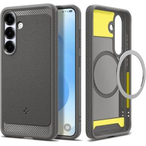Etui Spigen Rugged Armor Mag do MagSafe do Galaxy S25, szare