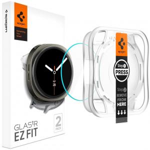 Szkło do etui + Aplikator Spigen Glas.tr EZ Fit 2-Pack do Galaxy Watch 8 44mm