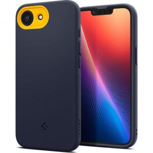 Etui Spigen Nano Pop Mag do MagSafe do iPhone 16e, granatowo-żółte