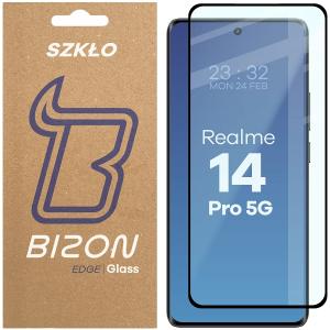 Szkło hartowane Bizon Glass Edge 3D do Realme 14 Pro 5G, czarna ramka