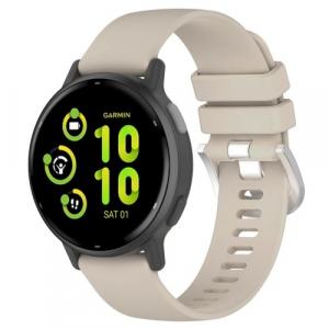 Pasek Bizon Strap Watch Silicone Pro do Garmin Vivoactive 5, jasnoszary