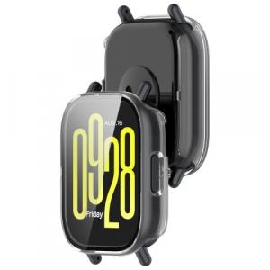 Etui ze szkłem do zegarka Bizon Case+Glass Watch do Xiaomi Redmi Watch 5 Active, przezroczyste