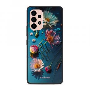 Etui ochronne do Galaxy A53 5G, Mobiwear Glossy Case, niebiesko-kwieciste