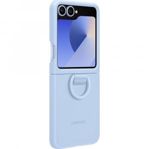 OUTLET: Etui Samsung Silicone Case Ring do Galaxy Z Flip6, niebieskie