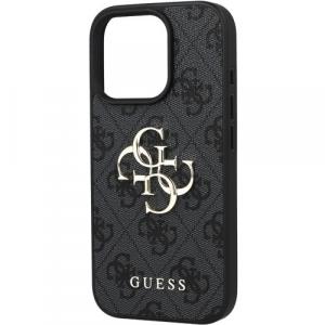 Etui Guess Hardcase 4G Big Metal Logo do iPhone 16 Pro, czarne