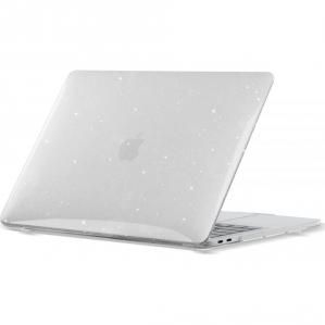 OUTLET: Etui Tech Protect SmartShell do Macbook Air 13 2018 - 2020, przezroczyste brokatowe
