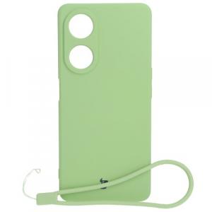 Etui Bizon Case Silicone Sq do Oppo A98 5G, jasnozielone