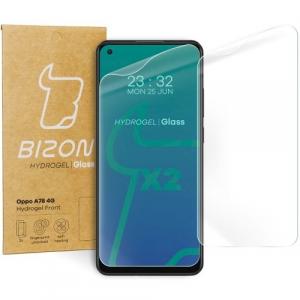 Folia hydrożelowa na ekran Bizon Glass Hydrogel Front do Oppo A78 4G, 2 sztuki