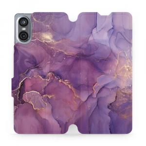 Etui z klapką do Sony Xperia 10 VI, Mobiwear Book, fioletowe