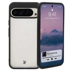 Etui Bizon Case Angelo do Google Pixel 9 Pro XL, przydymione z czarną ramką