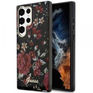 Etui Guess Hardcase Flower Collection do Galaxy S23 Ultra, zielone