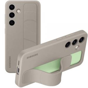 Etui Samsung Silicone Standing Grip Case do Galaxy S24, ciemnoszare