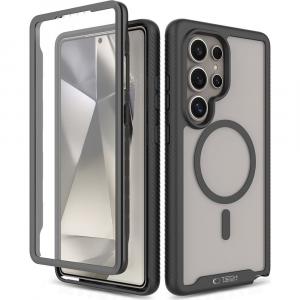 Etui Tech-Protect Defense360 do Samsung Galaxy S25 Ultra, do MagSafe, przezroczysto-czarne