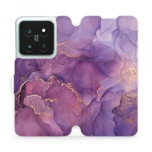 Etui z klapką do Xiaomi 14 Pro, Mobiwear Book, fioletowe