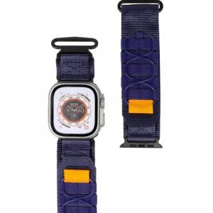 Sportowy pasek do zegarka Bizon Strap Watch Adventure do Apple Watch 44/45/46/49 mm, granatowy