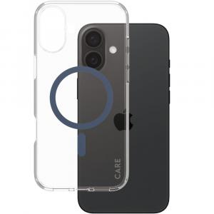OUTLET: Etui CARE by PanzerGlass Urban Combat Case do MagSafe do iPhone 16 Plus, przezroczysto-granatowe