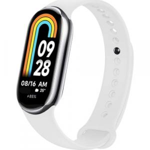 Silikonowy pasek Fixed Silicone Strap do Xiaomi Mi Smart Band 8 / Smart Band 9, biały