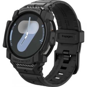 Etui z paskiem Spigen Rugged Armor Pro do Galaxy Watch 7 44mm, czarne