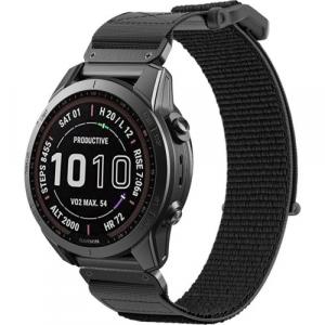 Pasek Tech-Protect Scout, QuickFit 26mm do Garmin Fenix 7X Pro / 7X / 6X Pro / 5X Plus / 5X / 3HR / 3, czarny