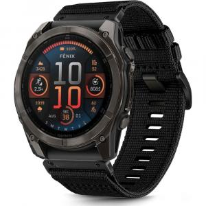 OUTLET: Pasek Tech-Protect Nylon Classic, QuickFit 26 mm do Garmin Fenix 8 (51 mm) / 7X Pro / 7X / 6X Pro, czarny