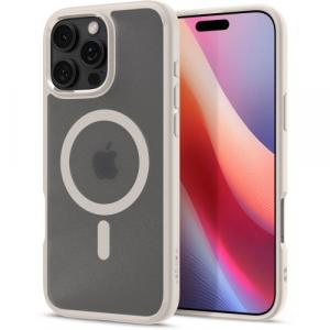 Etui Spigen Ultra Hybrid Mag do MagSafe do iPhone 16 Pro Max, półprzezroczysto-beżowe