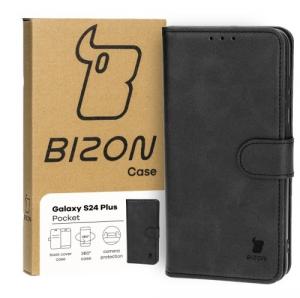 Etui z klapką Bizon Case Pocket do Galaxy S24 Plus, czarne