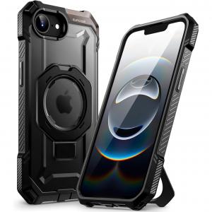 Etui pancerne Supcase UB Grip Mag do MagSafe do iPhone 16e, czarno-przezroczyste