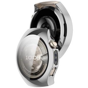 Etui z osłoną ekranu Bizon Case Watch Felipe do Huawei Watch 5 42mm, srebrne