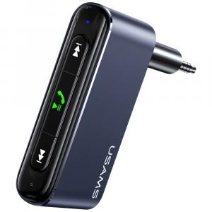 Transmiter, adapter audio USAMS US-SJ519 Bluetooth 5.0, Jack 3.5mm, szary