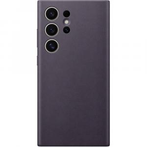 OUTLET: Etui Samsung Vegan Leather Cover do Galaxy S24 Ultra, ciemnofioletowe