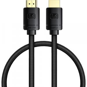 Kabel Baseus High Definition HDMI 2.1 8K 60Hz, 0.5 m, czarny