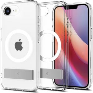 Etui Spigen Ultra Hybrid S Mag do MagSafe do iPhone 16e, przezroczysto-białe