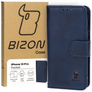 Etui z klapką Bizon Case Pocket do iPhone 13 Pro, granatowe