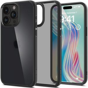 Etui Spigen Ultra Hybrid do iPhone 15 Pro, półprzezroczysto-czarne