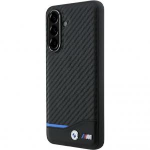 Etui BMW M Carbon Leather do Galaxy A56 5G, czarne