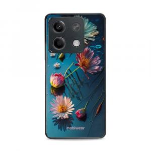 Etui ochronne do Xiaomi Redmi Note 13 5G, Mobiwear Glossy Case, niebiesko-kwieciste