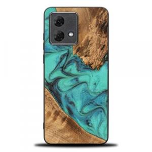 Drewniane etui do Motorola Moto G84 5G, Bewood Unique Turquoise