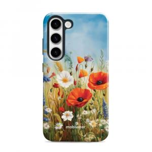 Etui ochronne do Galaxy S23, Mobiwear Elite Pro, łąkowe kwiaty