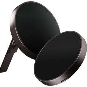 Ładowarka bezprzewodowa z podstawką Allity AWC-210, Qi / MagSafe 15W, grafitowa