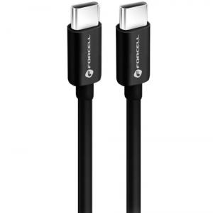 Kabel Forcell C338 USB-C do USB-C, 60W, PD, QC4.0, 1 m, czarny