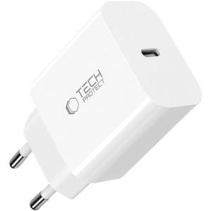 Ładowarka sieciowa Tech-Protect NC20W 1-PORT NETWORK PD 20W USB-C, biała