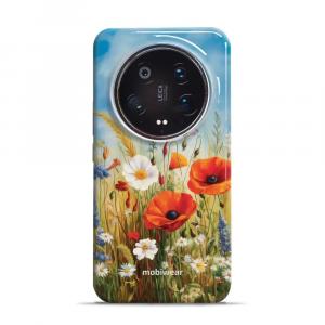 Etui ochronne do Xiaomi 14 Ultra, Mobiwear Elite Pro, łąkowe kwiaty