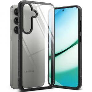 Etui Ringke Fusion Bold do Galaxy S25, przezroczyste z czarną ramką