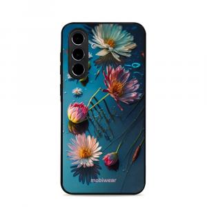 Etui ochronne do Galaxy A56 5G, Mobiwear Glossy Case, niebiesko-kwieciste