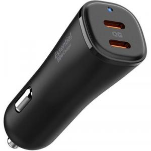 Ładowarka samochodowa Spigen ArcStation Essential EV502 20W USB-C +30W USB-C, czarna