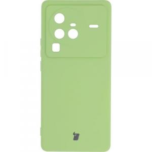 Etui Bizon Case Silicone Sq do Vivo X80 Pro, jasnozielone