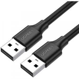 Kabel Ugreen USB-A 2.0 (typ męski) / USB-A 2.0 (typ męski), 1,5 m, 480mb/s, czarny